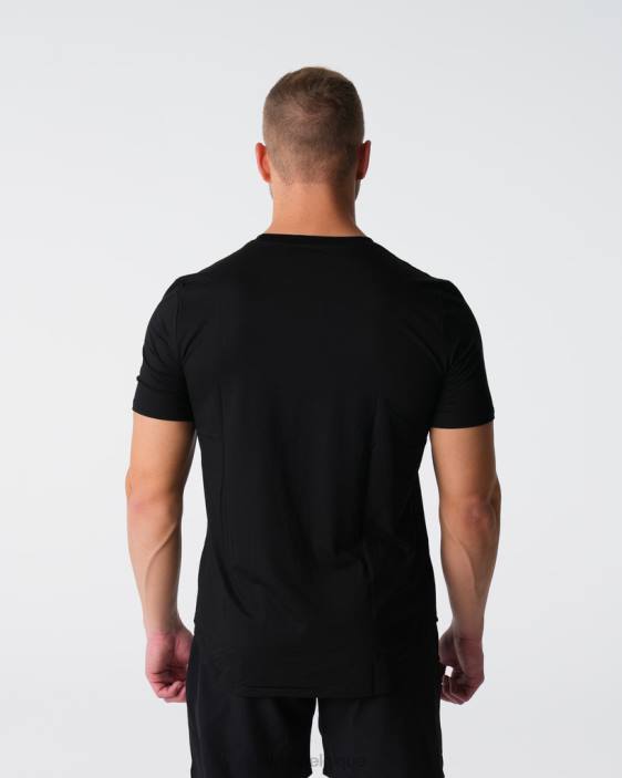 0LFV763 noir hauts NVGTN Hommes t-shirt ajusté technique