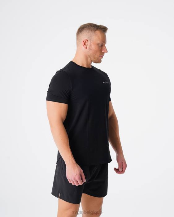 0LFV767 noir hauts NVGTN Hommes tee-shirt ajusté à impulsion