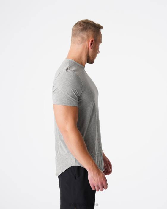 0LFV769 gris hauts NVGTN Hommes tee-shirt ajusté à impulsion