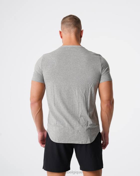 0LFV769 gris hauts NVGTN Hommes tee-shirt ajusté à impulsion