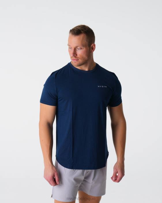 0LFV770 marine hauts NVGTN Hommes tee-shirt ajusté à impulsion