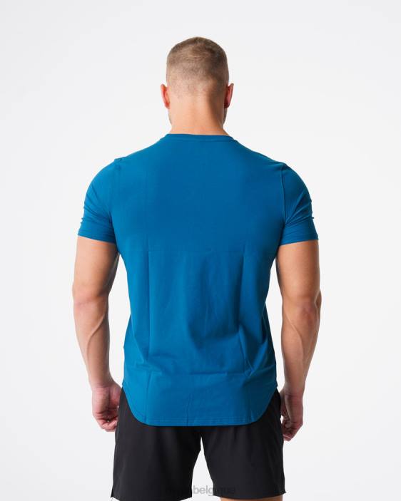 0LFV799 bleu français hauts NVGTN Hommes tee-shirt ajusté à impulsion