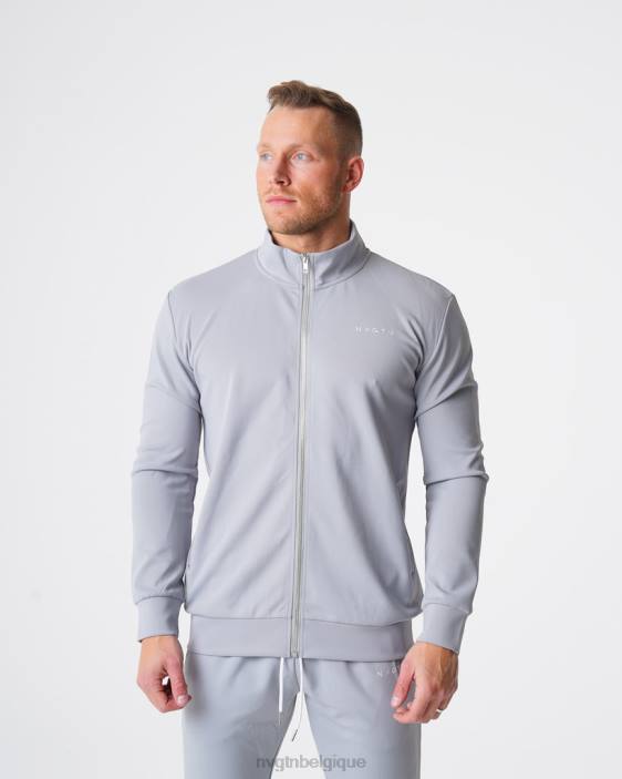 0LFV794 gris hauts NVGTN Hommes veste de survêtement