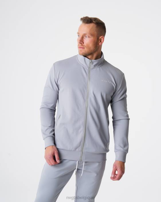 0LFV794 gris hauts NVGTN Hommes veste de survêtement